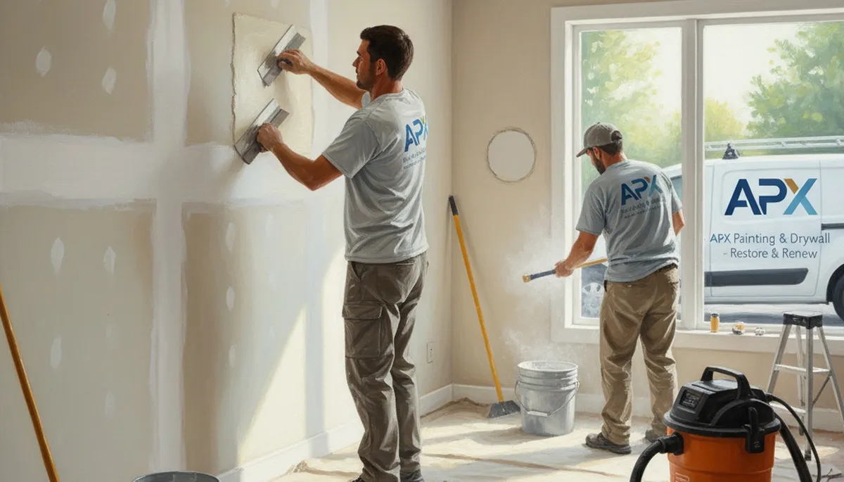 Drywall repair in Providence, RI by Providence Paint Pros, restoring walls for painting